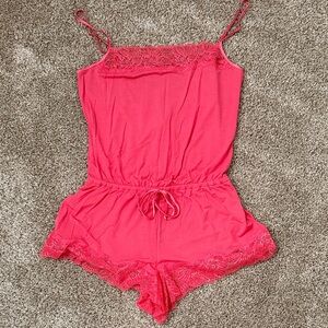Victoria's Secret Pink Lace Trim Chemise